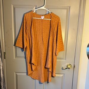 Rust Open Front Cardigan -LuLaRue